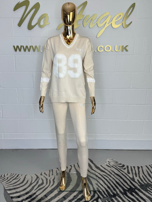 Soft Knit V-Neck New York Legging Co-Ord (3 Colours)