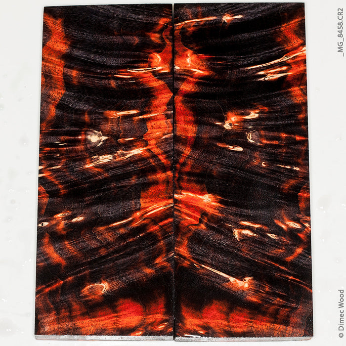Stabilized wood box elder burl panels