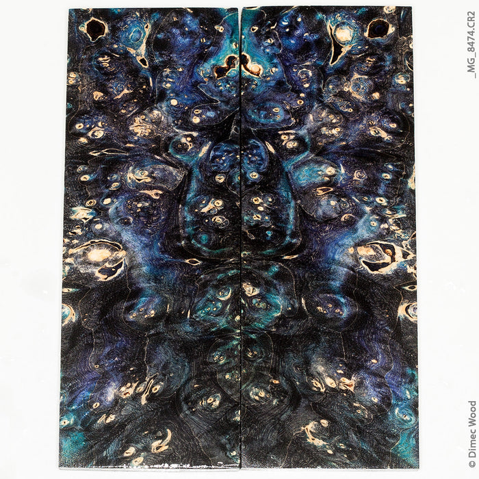 Stabilized wood box elder burl panels