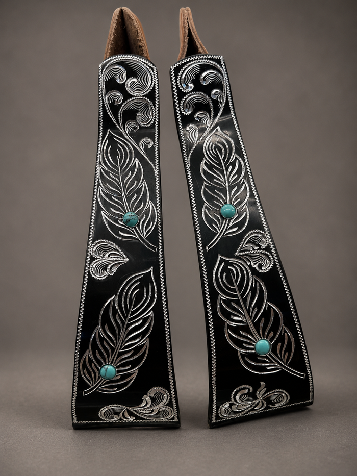 Stirrups - STP16 - Pro Choice Turquoise Feather