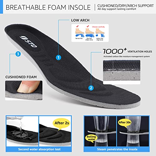 STQ Womens Trainers Ladies Slip on Walking Shoes Lightweight Running Shoes Nurse Working Shoes