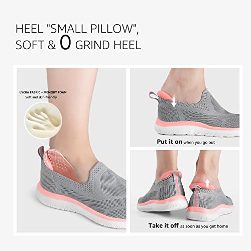 STQ Womens Trainers Ladies Slip on Walking Shoes Lightweight Running Shoes Nurse Working Shoes