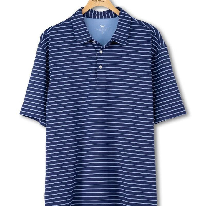 Striped Men's Polo (Navy)