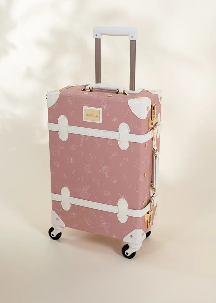 suitcase carry on vegan leather - ballerina