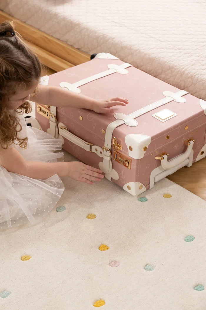 suitcase carry on vegan leather - ballerina