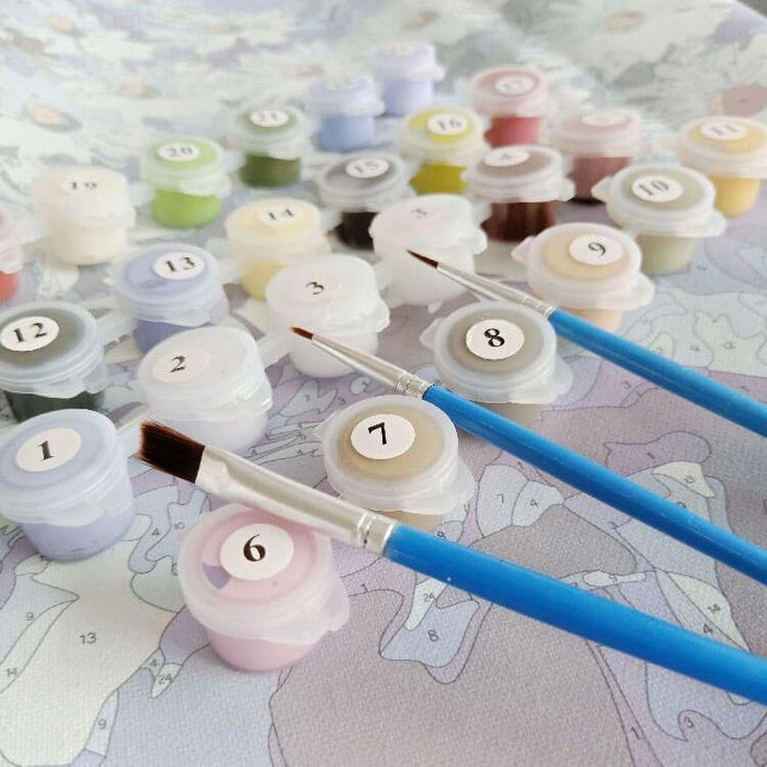 Sunflowers & Fruits Painting Kit - Paint by Numbers Home