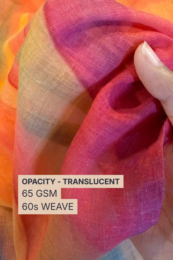 Sunset Mirage Cotton Blend Fabric 56 Inches Width