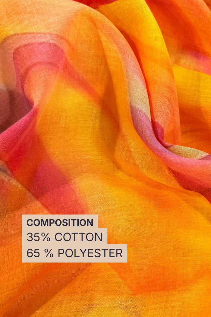 Sunset Mirage Cotton Blend Fabric 56 Inches Width