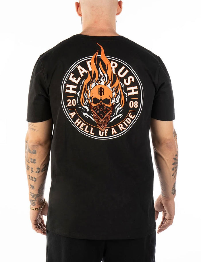T-Shirt Headrush ‘Head Over Flames’ Homme