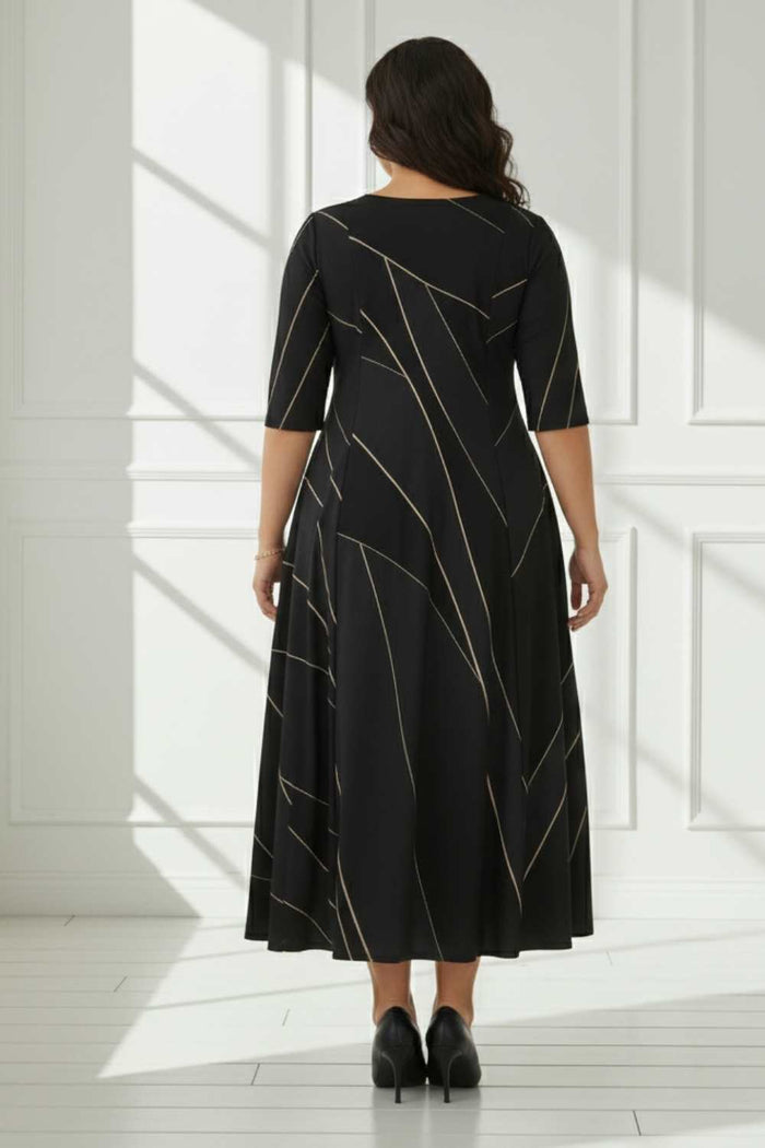 Teal Black Sculpted Cocktail Dress