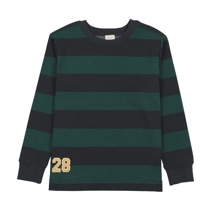 tee l/s fan club varsity - varsity navy/green