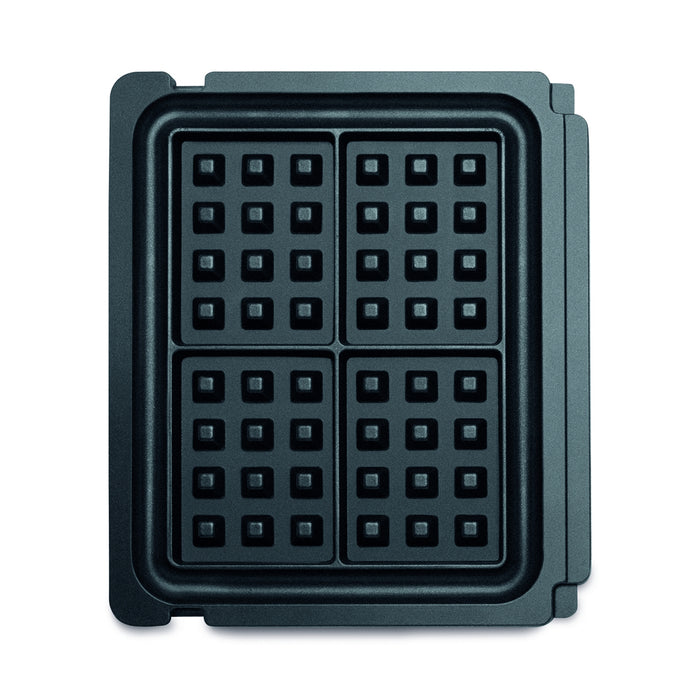 Breville No-mess Waffle™ Plates for 1507 Waffles and Toasters, showing the non-stick, easy-to-clean waffle plates in use.