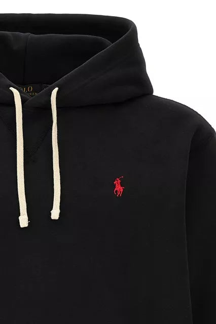 The RL Fleece Black Hoodie