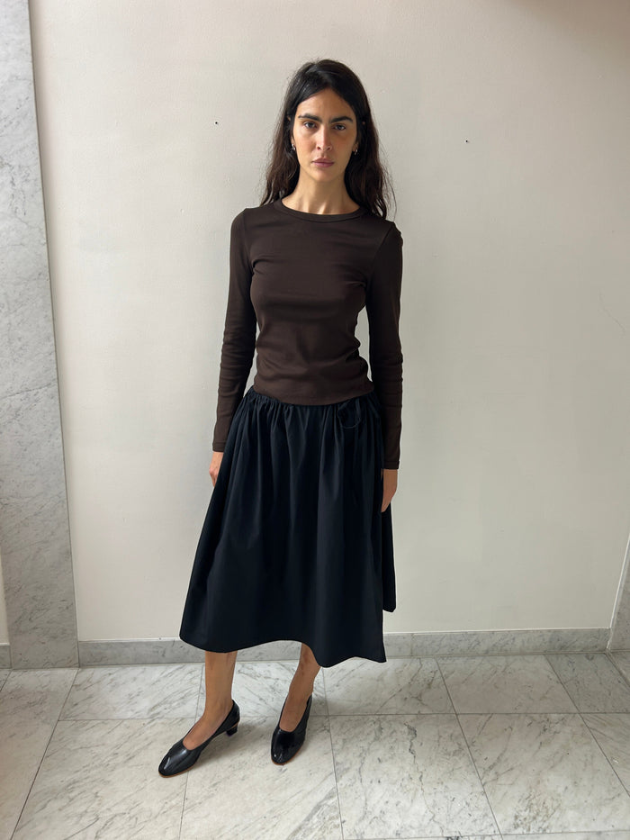 Tie Skirt, Black Brooke Callahan