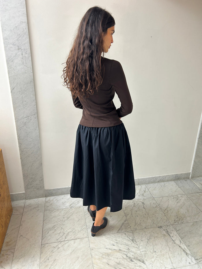 Tie Skirt, Black Brooke Callahan