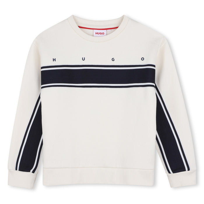 top l/s hugo stripe sweatshirt - lily-105