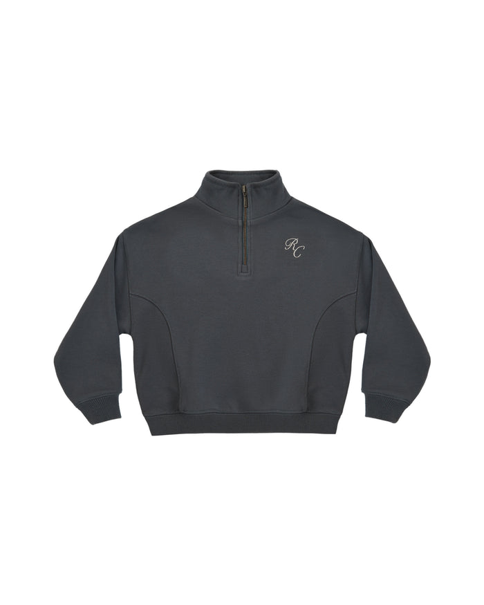 top l/s quarter zip sweatshirt - midnight