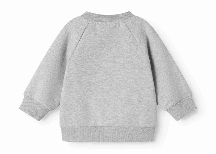 top l/s sherpa logo sweatshirt - muddy logo