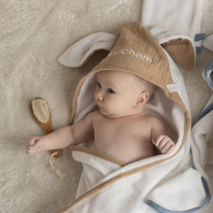 towel hooded 1st spa set - taupe