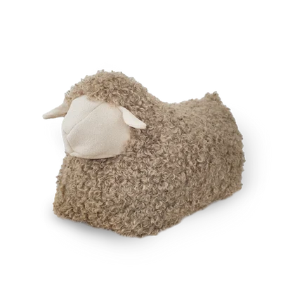 toy baa baa sheep pouf ride on toy - taupe