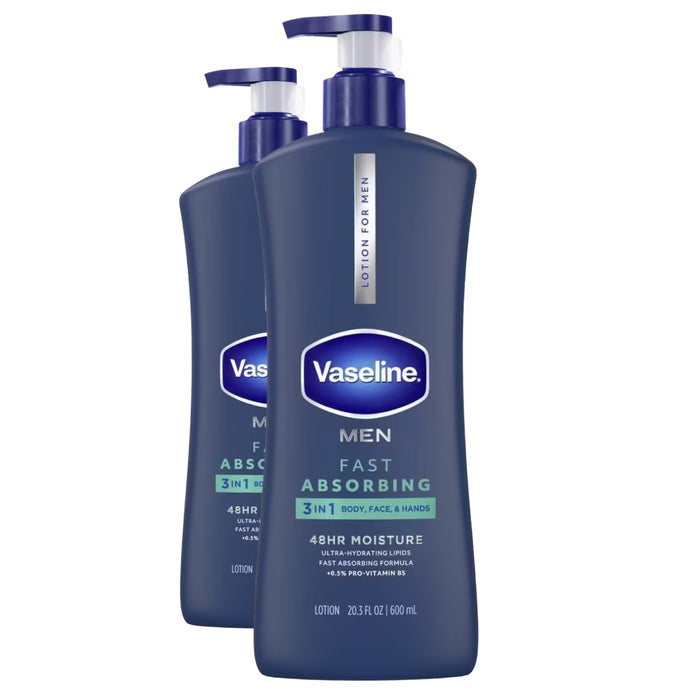 Vaseline Fast Absorbing Body Lotion - 20.3 Oz - 2 Pack - OPEN BOX