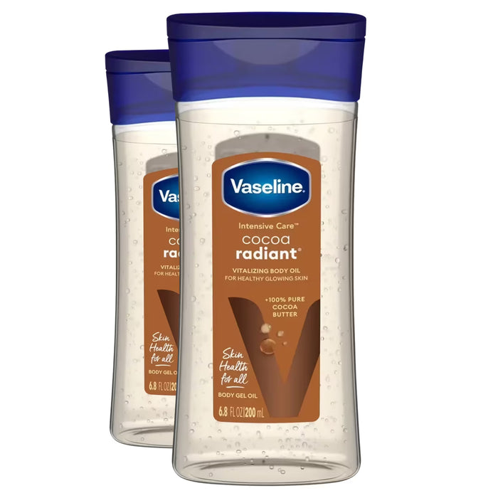 Vaseline Intensive Care Cocoa Butter Body Oil – 6.8 oz – 2 Pack - OPEN BOX