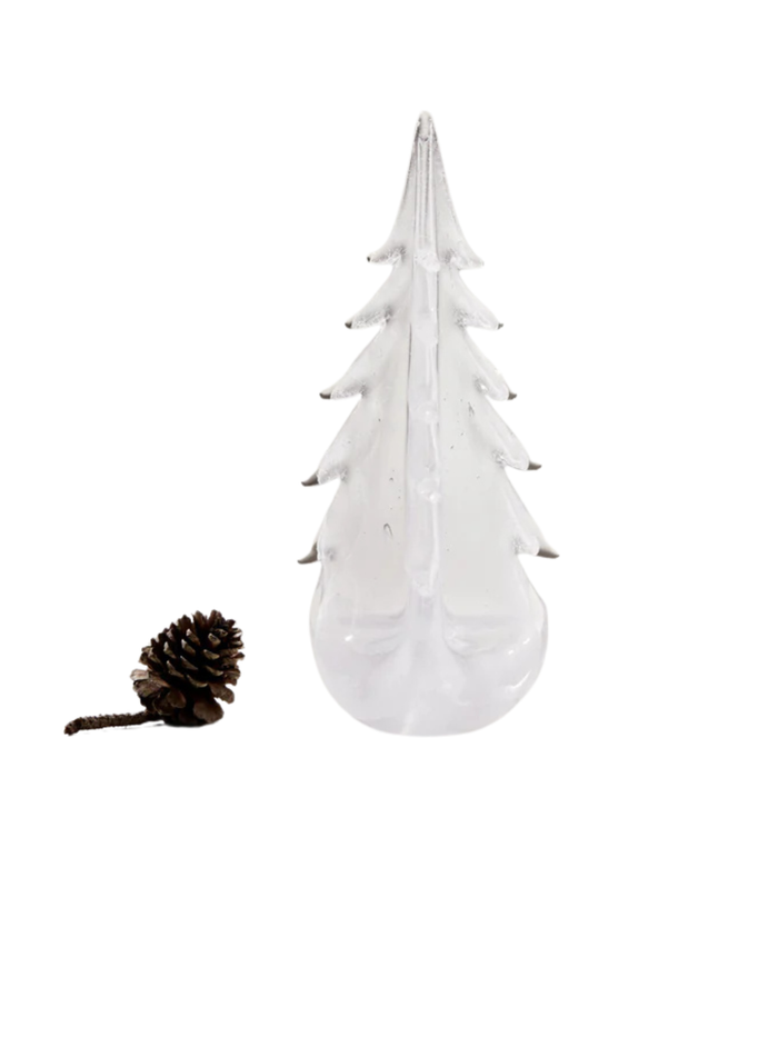 Simon Pearce Vela Evergreen 12-inch holiday decor featuring realistic spruce evergreen branches for festive decoration.