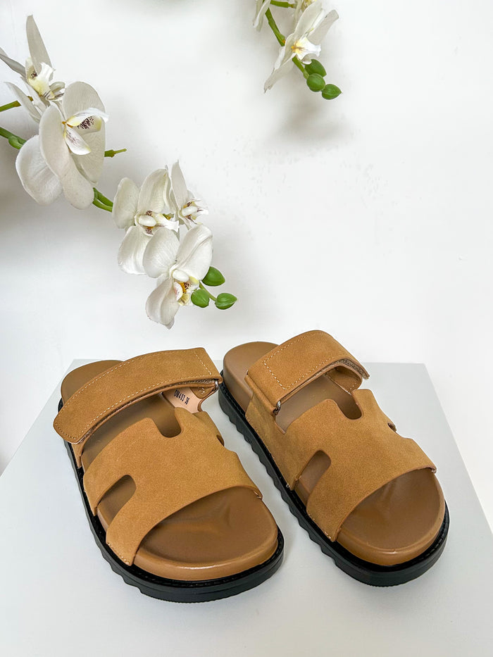 Velcro Strap Block Sandals (3 Colours)