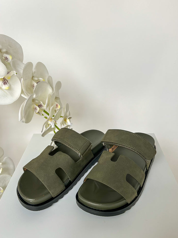 Velcro Strap Block Sandals (3 Colours)