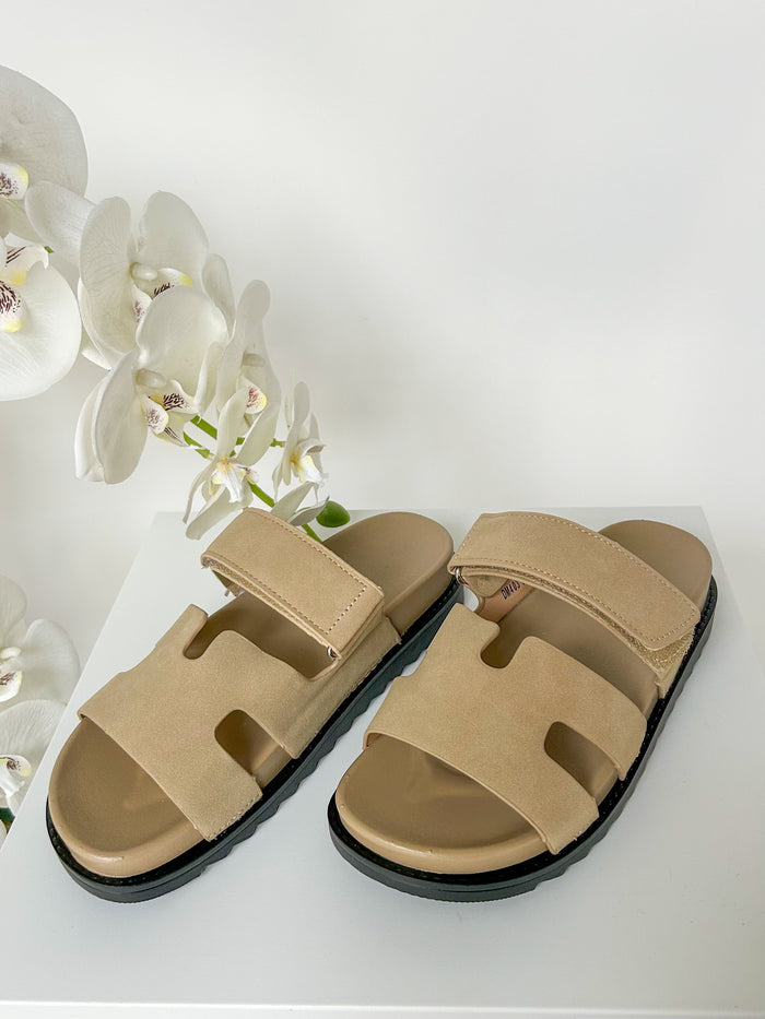 Velcro Strap Block Sandals (3 Colours)