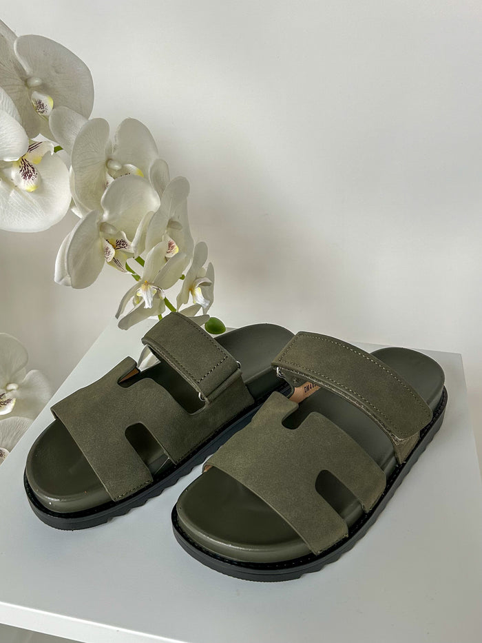 Velcro Strap Block Sandals (3 Colours)