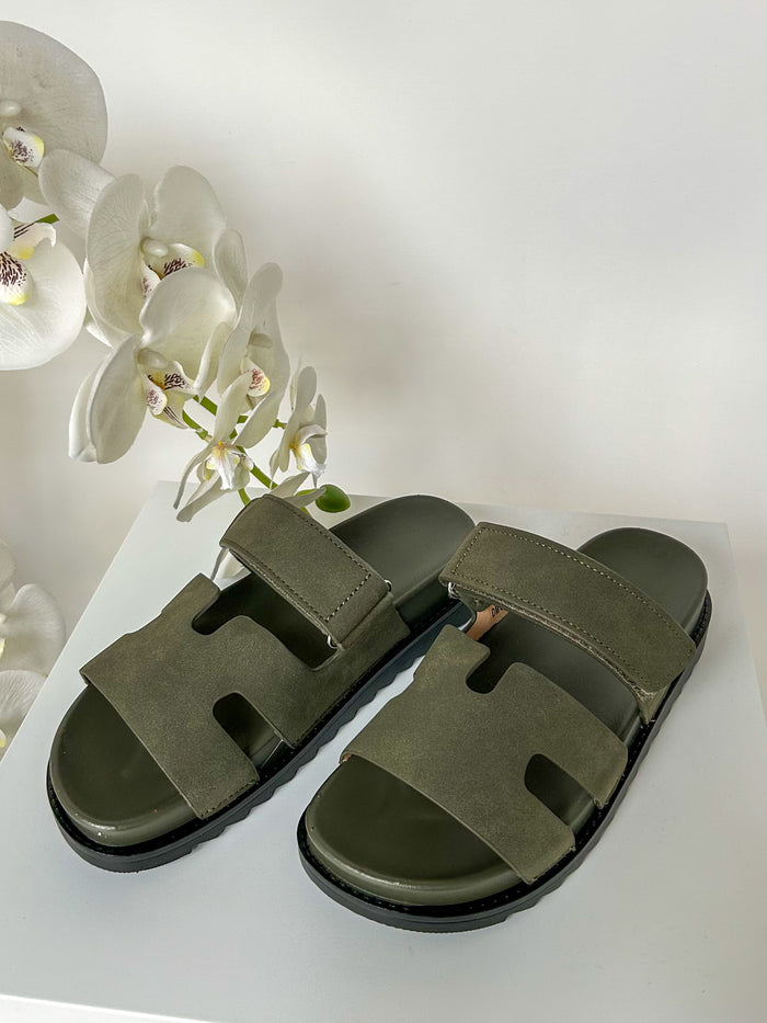 Velcro Strap Block Sandals (3 Colours)
