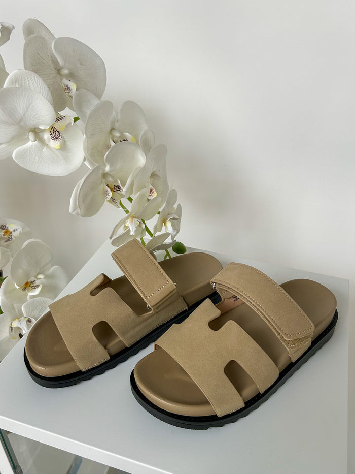 Velcro Strap Block Sandals (3 Colours)