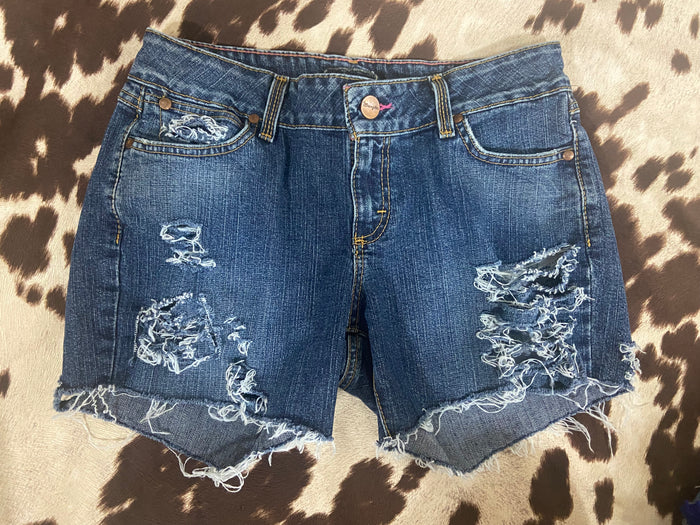VINTAGE Wrangler Distressed Denim Shorts - Deer Creek Mercantile