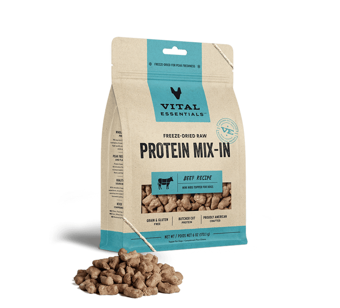 Vital Essentials Freeze-Dried Raw Protein Mix-in Ground Topper Beef 6oz