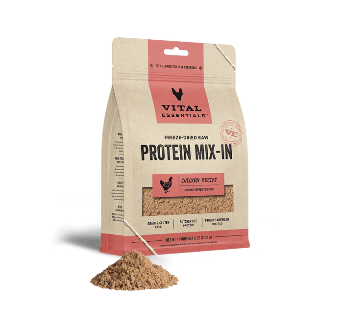 Vital Essentials Freeze-Dried Raw Protein Mix-In Ground Topper Chicken 6oz