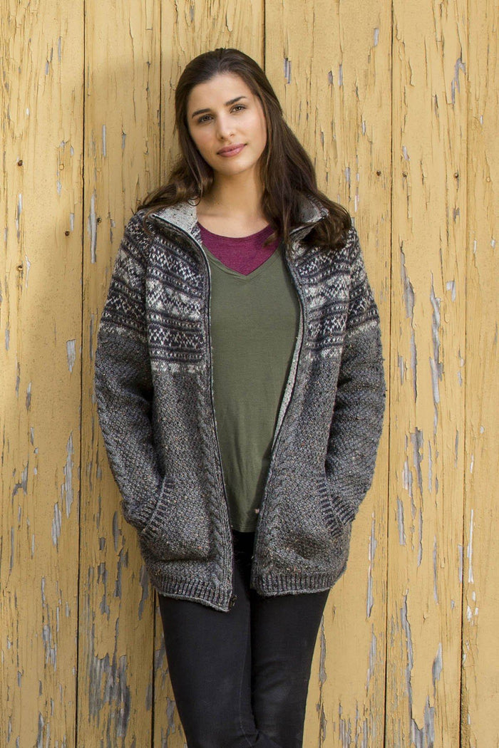 Wanderer Cardigan Pattern Universal Yarn