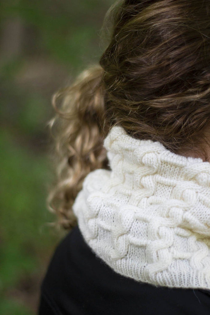 White Locust Cowl Pattern Universal Yarn