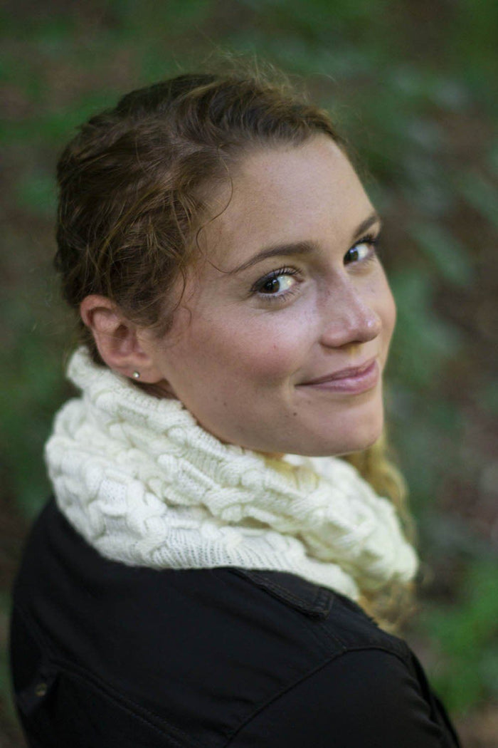White Locust Cowl Pattern Universal Yarn