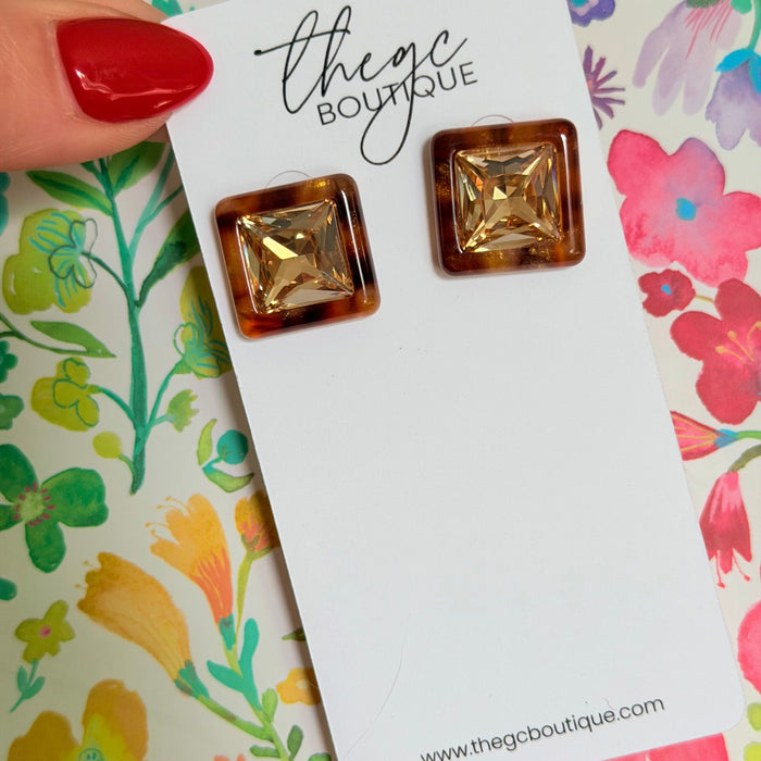 Whitley Square Earring