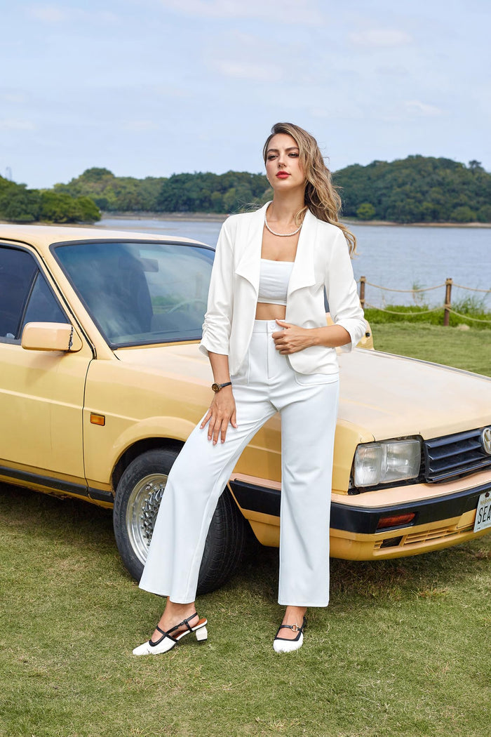 Womens Blazer Jackets Summer Comfortable Office Suits for Work