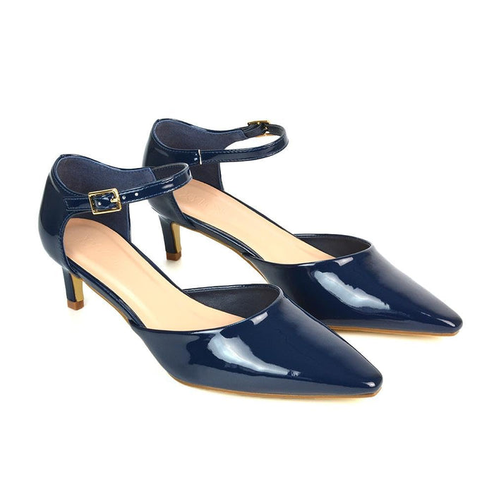 4 UK / Black Synthetic Leather