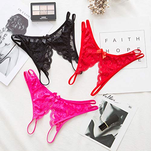 Women's Sexy Underwear Panties Lace Thong Cute G-String Clothing Dresses Gift for Girlfriend
