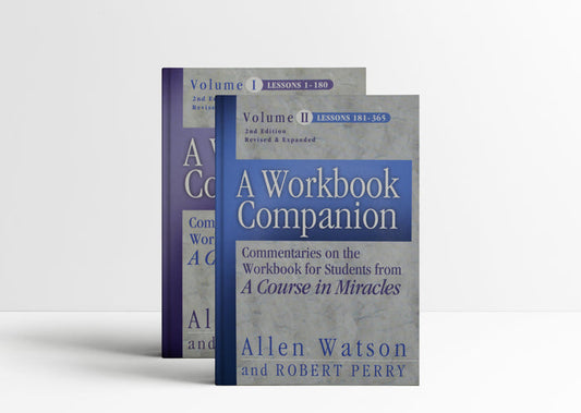 A Course in Miracles Workbook Companion paperback lessons study guides by Allen Watson and Robert Perry