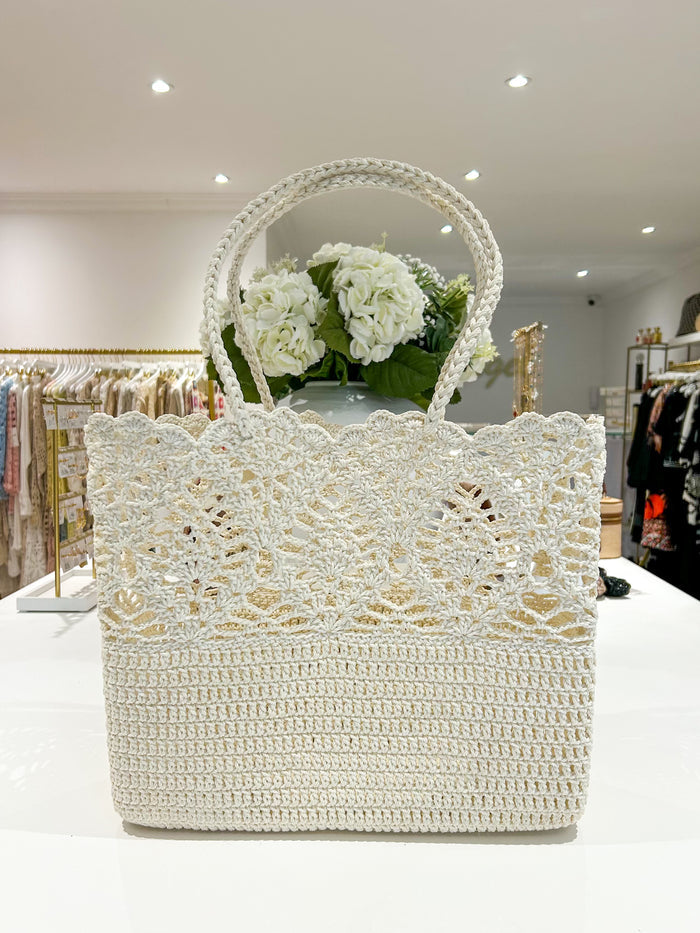 Woven Detailed Beach Bag (2 Colours)