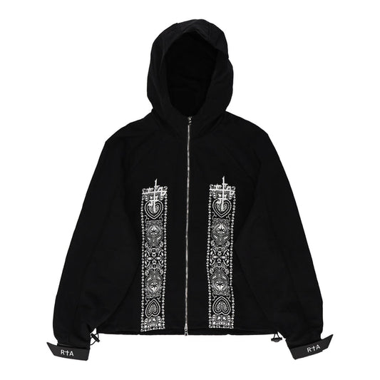 Zayden Windbreaker Full Zip Black Jacket